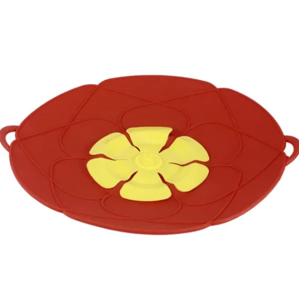 28 cm anti-overløb støvtæt spildprop silikone grydelåg køkken madlavningsredskaber rød Clearance