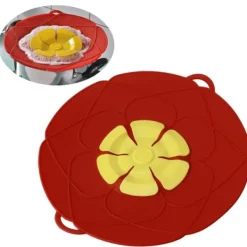 28 cm anti-overløb støvtæt spildprop silikone grydelåg køkken madlavningsredskaber rød Clearance