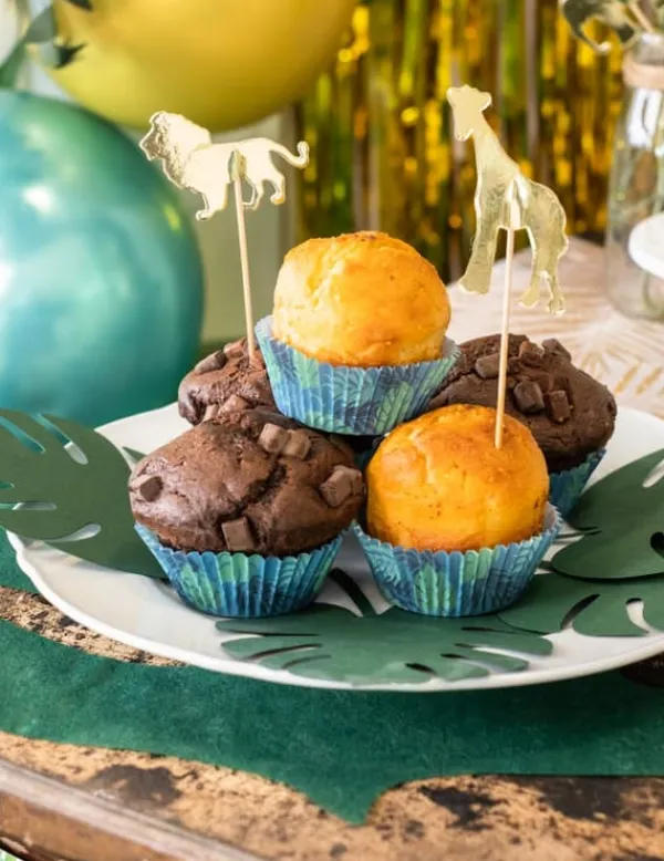 50 Cupcake forme Tropisk Flamingo 6,5. Size-Standard