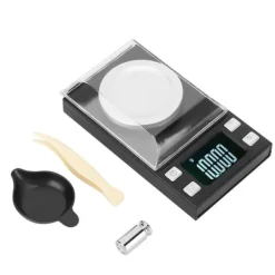 0,001 g højpræcisions bærbar mini LCD digital elektronisk vægt til vægtning af smykker, guldpiller 100 g/0,001 g Clearance