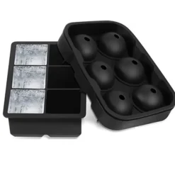 Isforme>6 gitter isterningbakke silikone isterningform med nem udløsning til fryser, whisky og cocktails