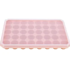 40 gitter silikone isterningbakkeform gør-det-selv ismaskine med aftageligt låg køkkentilbehør orange Best