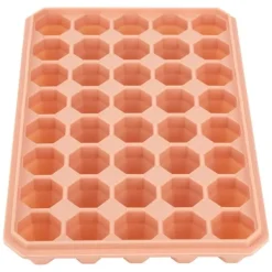 40 gitter silikone isterningbakkeform gør-det-selv ismaskine med aftageligt låg køkkentilbehør orange Best