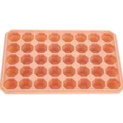 40 gitter silikone isterningbakkeform gør-det-selv ismaskine med aftageligt låg køkkentilbehør orange Best