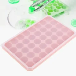 40 gitter silikone isterningbakkeform gør-det-selv ismaskine med aftageligt låg køkkentilbehør orange Best