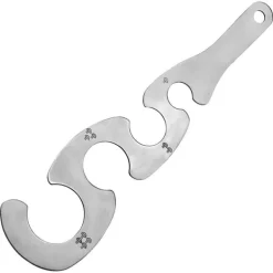 4 huller rustfri stål spaghettimåler S-formet spaghettilineal praktisk holdbar køkkenmadlavningsgadgets Outlet