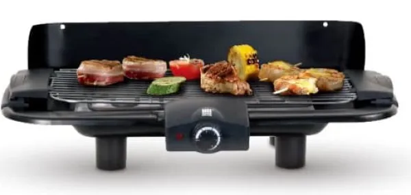 2 i 1 elektrisk grill, fritstående og bordplade, 46 x 23 cm Online