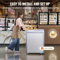 158 L Kommerciel Gelato Dyppefryseskab, Is-udstillingsskab, Hurtig Køling, Energi Effektiv, Digital Temperaturkontrol Best