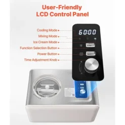 2 liters automatisk ismaskine, indbygget kompressor, uden forfrysning funktion Hot