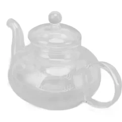 680 ml glastekande med filter varmebestandighed gennemsigtig tekedel til blad- og blomsterbrygning Best