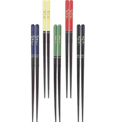 5 par træ spisepinde sæt smukke trykte service spidse hoved sushi spisepinde til hjemmet Clearance