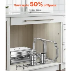 8 Qt Gnidningsfad i Rustfrit Stål, 4-Pak Buffetsæt, Fuld Størrelse Rektangel Pande Outlet