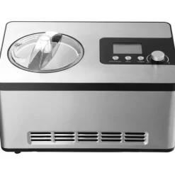 2 Quart Automatisk Ismaskine til Yoghurt & Gelato, Elektrisk, Sølvfinish Hot