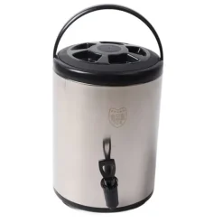 304 rustfrit stål isoleret drikkevareautomat 8 liter varm kold drikkevareautomat Kommerciel dobbeltlagsspand Sort 8L Outlet