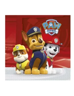 20 Servietter Paw Patrol Ready for Action™ 33 x 33 cm. Size-Standard Outlet