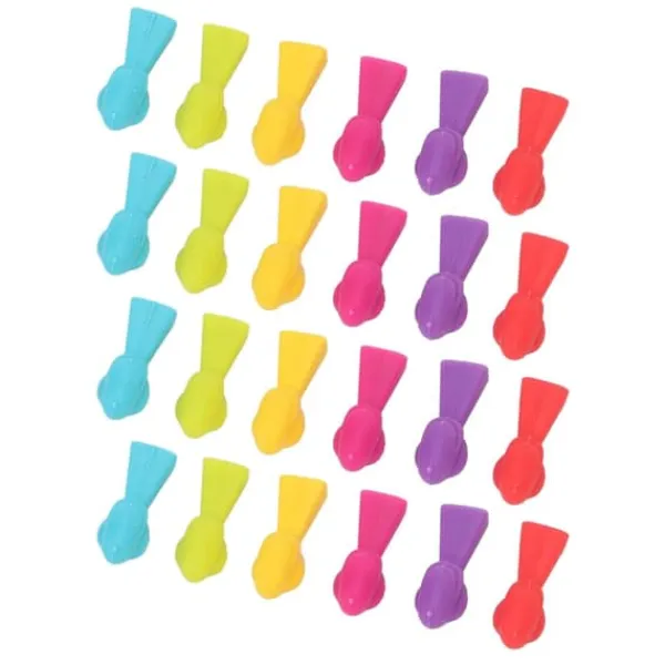 Flaskepropper>4 set vinkoppsetiketter Silikon Återanvändbar fågelform Dricksglasidentifieringsmarkörer för barfester