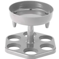 6 Shotglas Dispenser Holder Roterende Spiritus Dispenser Vinreol Hylde Festartikler Grå