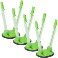 Madopbevaringsposer>4 st plastpåshållare ställ Handsfree Fryspåsar Hållare med halkfri bas för kök
