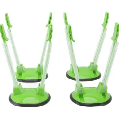 Madopbevaringsposer>4 st plastpåshållare ställ Handsfree Fryspåsar Hållare med halkfri bas för kök