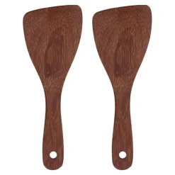 2 st Rispaddel Naturlig riskokare i trä Spatel Köksskedar för blandning och servering av RiceBevel Discount