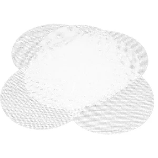 10 st Silikon Steamer Mesh Mat Förhindrar Stick Återanvändbara Klippbara Silikon Steamer Liners för Kök Restaurang 22cm/8.7in Sale