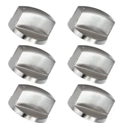 Ovne>6 stk 8 mm drejeknap Udskiftning af kontrolknap i zinklegering til køkkenkomfur Gaskomfur Mikrobølgeovn 0°