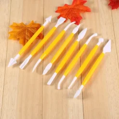 46 stk. blomsterfondant kage sukkerhåndværk dekorationssæt udstikkere værktøj forme sæt Sale