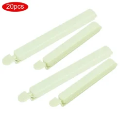 20 stk. bærbare mad-snackposeforseglingsklemmer til opbevaring i køkkenet - grøn Outlet