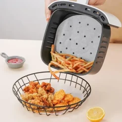 100 stk/30 cm non-stick engangs luftfrituregryde til madlavning New