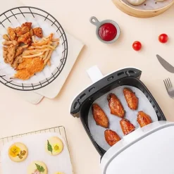 100 stk/30 cm non-stick engangs luftfrituregryde til madlavning New