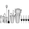 14 stk. cocktailshaker i rustfrit stål, mixer, drikker, drikkeværktøj, gave til bar (600,450 ml)