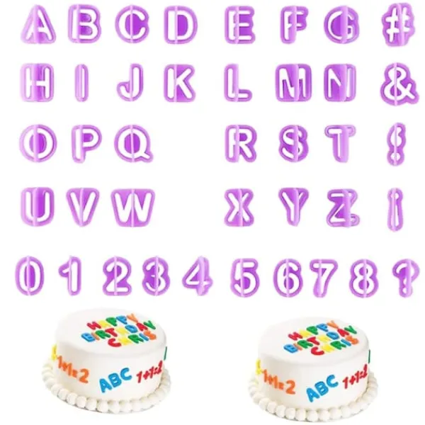 40 stk. DIY-kiksform Alfabetnummer-kiks Chokoladeudstikkerform Bagetilbehør Outlet