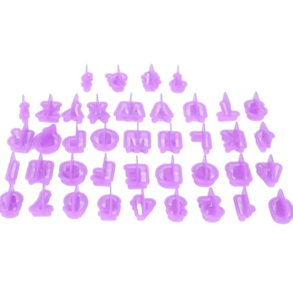 40 stk. DIY-kiksform Alfabetnummer-kiks Chokoladeudstikkerform Bagetilbehør Outlet