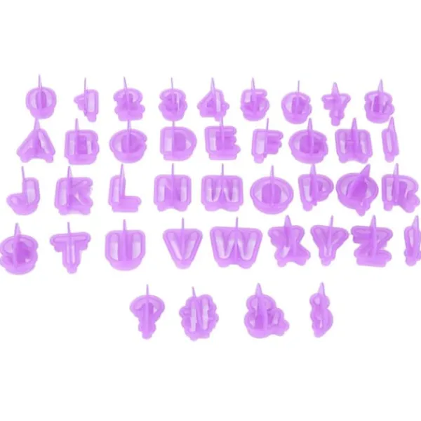 40 stk. DIY-kiksform Alfabetnummer-kiks Chokoladeudstikkerform Bagetilbehør Outlet