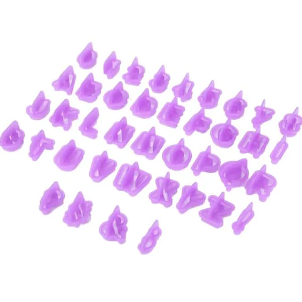 40 stk. DIY-kiksform Alfabetnummer-kiks Chokoladeudstikkerform Bagetilbehør Outlet