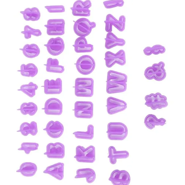40 stk. DIY-kiksform Alfabetnummer-kiks Chokoladeudstikkerform Bagetilbehør Outlet
