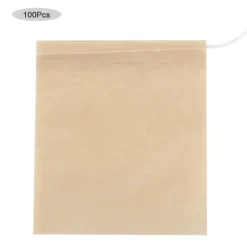 100 stk. engangs tomme tebreve filterinfuser med snøre til løsbladet te (L)