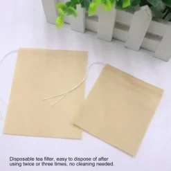 100 stk. engangs tomme tebreve filterinfuser med snøre til løsbladet te (L)
