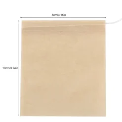 100 stk. engangs tomme tebreve filterinfuser med snøre til løsbladet te (L)