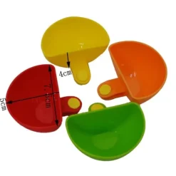 4 stk. flerfarvede dyppesauceskåle serveringsskåle krydderibeholder til salt ketchup sukkereddike Online