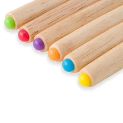 6 stk fonduegafler i rustfrit stål ostefonduestave Smore-pinde med træhåndtag varmebestandig til chokoladeost New