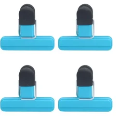 10 stk Food Clip ABS Chip Bag Clip God forsegling og multifunktion skridsikker klip til køkken BlueSmall Hot