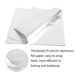 100 stk. fortykket højtemperaturbestandigt aluminiumsfolieindpakningspapir til grillbagning Clearance