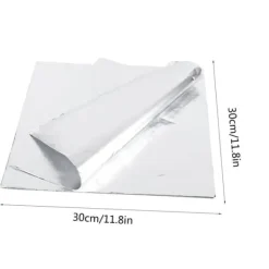 100 stk. fortykket højtemperaturbestandigt aluminiumsfolieindpakningspapir til grillbagning Clearance