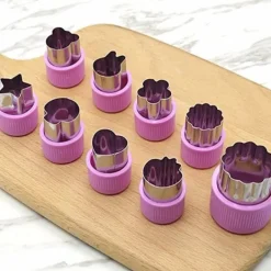 9 stk. frugt og grøntsager udstikker forme tegneserie udstikker form blomster kage kiks udskæring form værktøj fondant dejforme