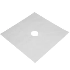 4 stk. gaskomfur brænderbeskytter non-stick oliebeskyttelsesmåtte køkkenredskab (sølv) New