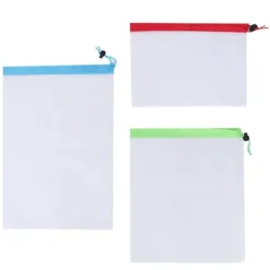 12 stk. genanvendelige frugt- og grøntsagsposer til grøntsager og legetøj Hot