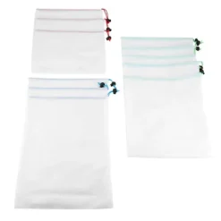 Madopbevaringsposer>11 stk. genanvendelige snøreposer med net, frugt og grøntsager, opbevaring, legetøj, indkøbspose