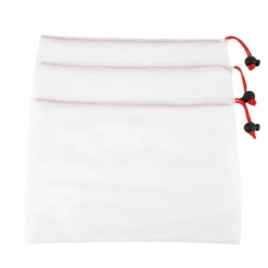 Madopbevaringsposer>11 stk. genanvendelige snøreposer med net, frugt og grøntsager, opbevaring, legetøj, indkøbspose