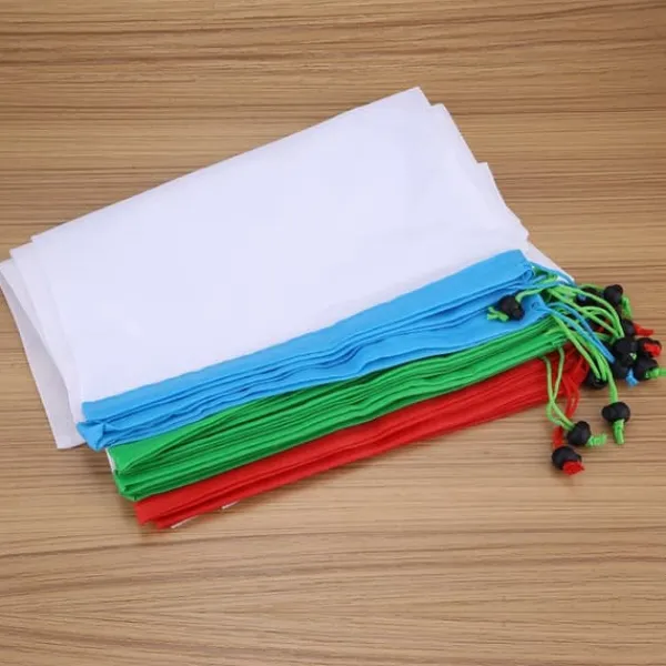 16 stk. genanvendelige vaskbare grøntsags- og frugtposer med opbevaringspose med snørelukning Discount